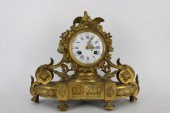ANTIQUE GILT BRONZE FRENCH "MI
