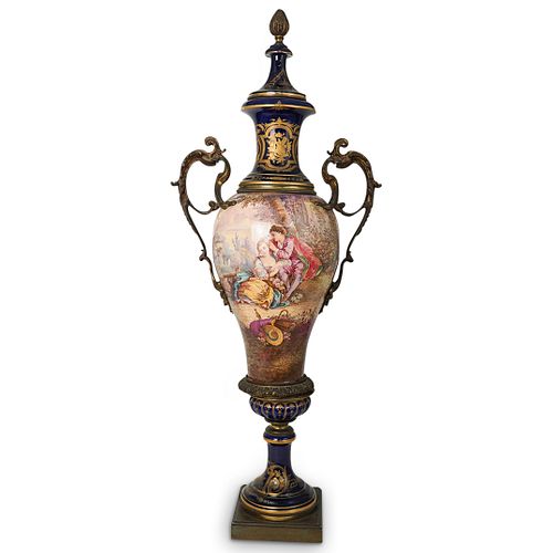 ANTIQUE GILT BRONZE SEVRES STYLE