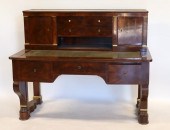 ANTIQUE GILT DECORATED LEATHER