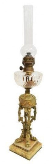 ANTIQUE GILT METAL PAW FOOT &