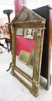 Antique Gilt Painted Column Pi