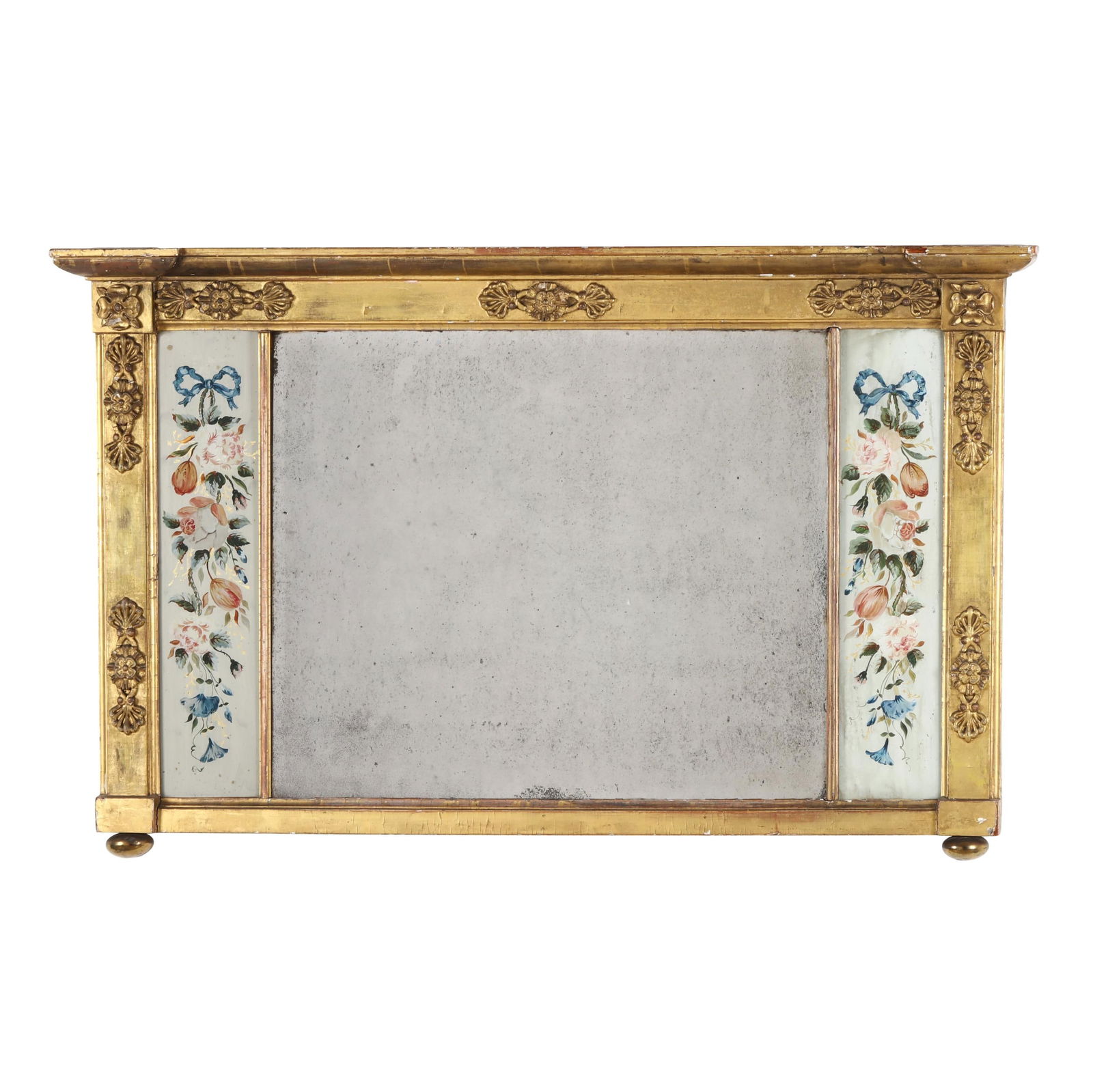 ANTIQUE GILTWOOD AND EGLOMISE