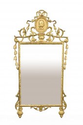 ANTIQUE GILTWOOD CARVED MIRROR