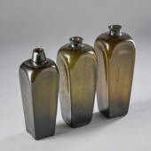 ANTIQUE GIN BOTTLESThree antiq