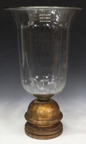 ANTIQUE GLASS DRY FLOWER PLANTER ON