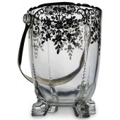 ANTIQUE GLASS ICE BUCKETDESCRI