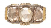 ANTIQUE GOLD & 4.00CTTW ROSE C