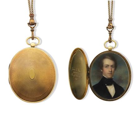Antique Gold and Portrait Miniature