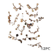 ANTIQUE GOLD FILLED CHARM BRAC