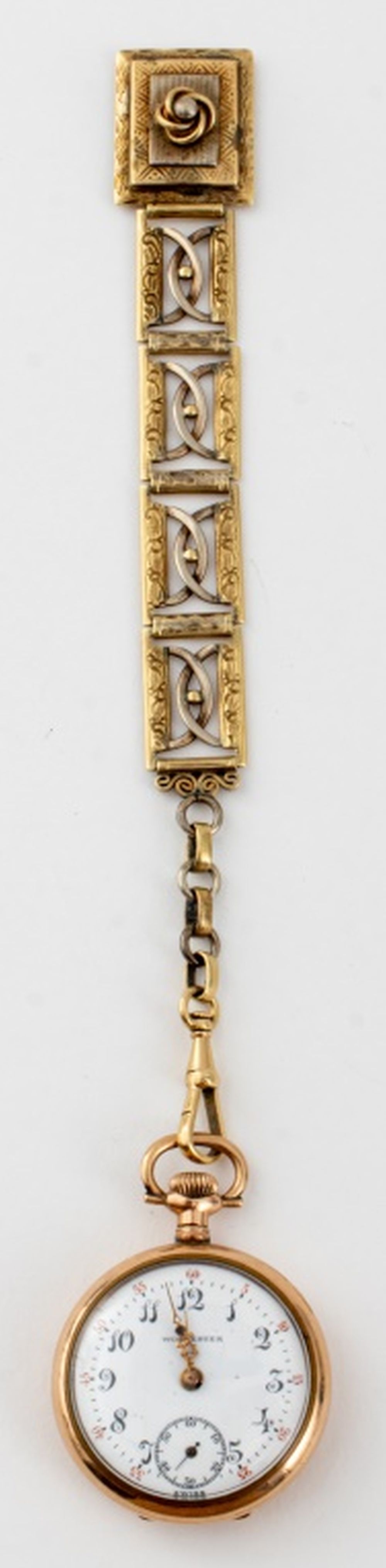 ANTIQUE GOLD-FILLED POCKET WATCH,