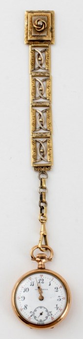 ANTIQUE GOLD-FILLED POCKET WAT