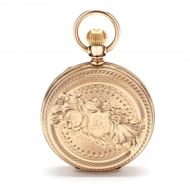 ANTIQUE GOLD HUNTER CASE POCKET