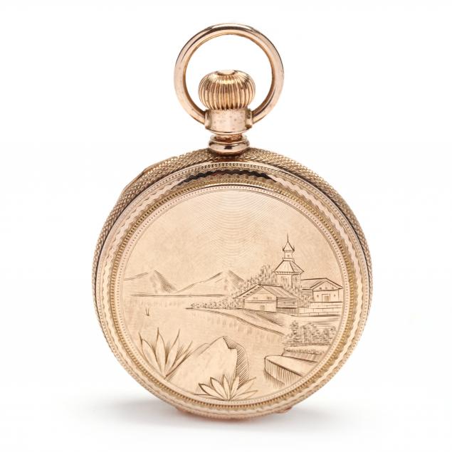 ANTIQUE GOLD HUNTER CASE POCKET