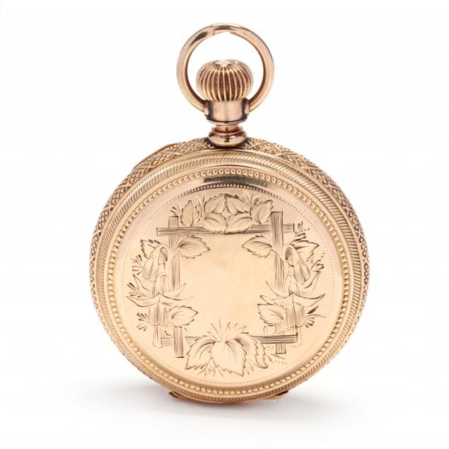 ANTIQUE GOLD HUNTER CASE POCKET