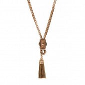ANTIQUE GOLD SLIDE NECKLACE WI