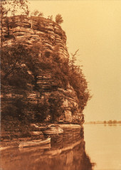 ANTIQUE GOLDTONE PHOTOGRAPH WI