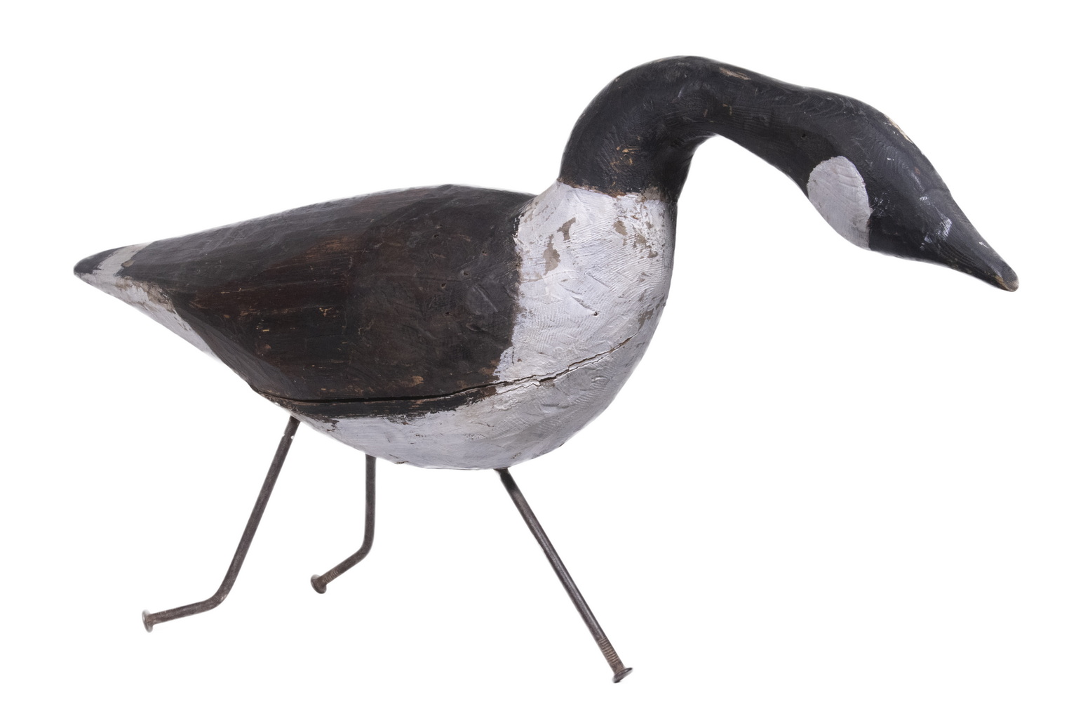 ANTIQUE GOOSE DECOY Carved and