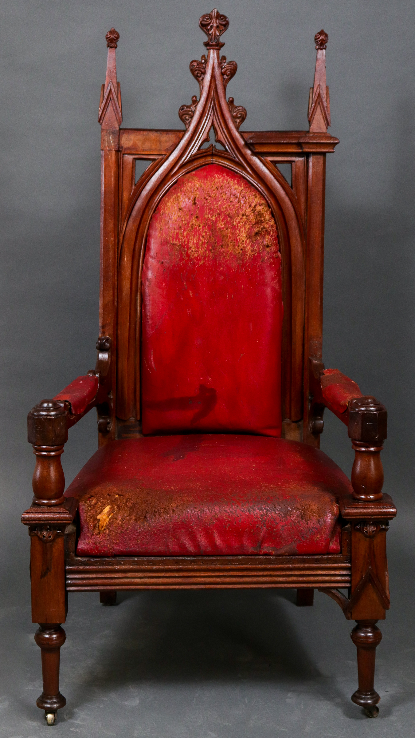 ANTIQUE GOTHIC REVIVAL BISHOP'S