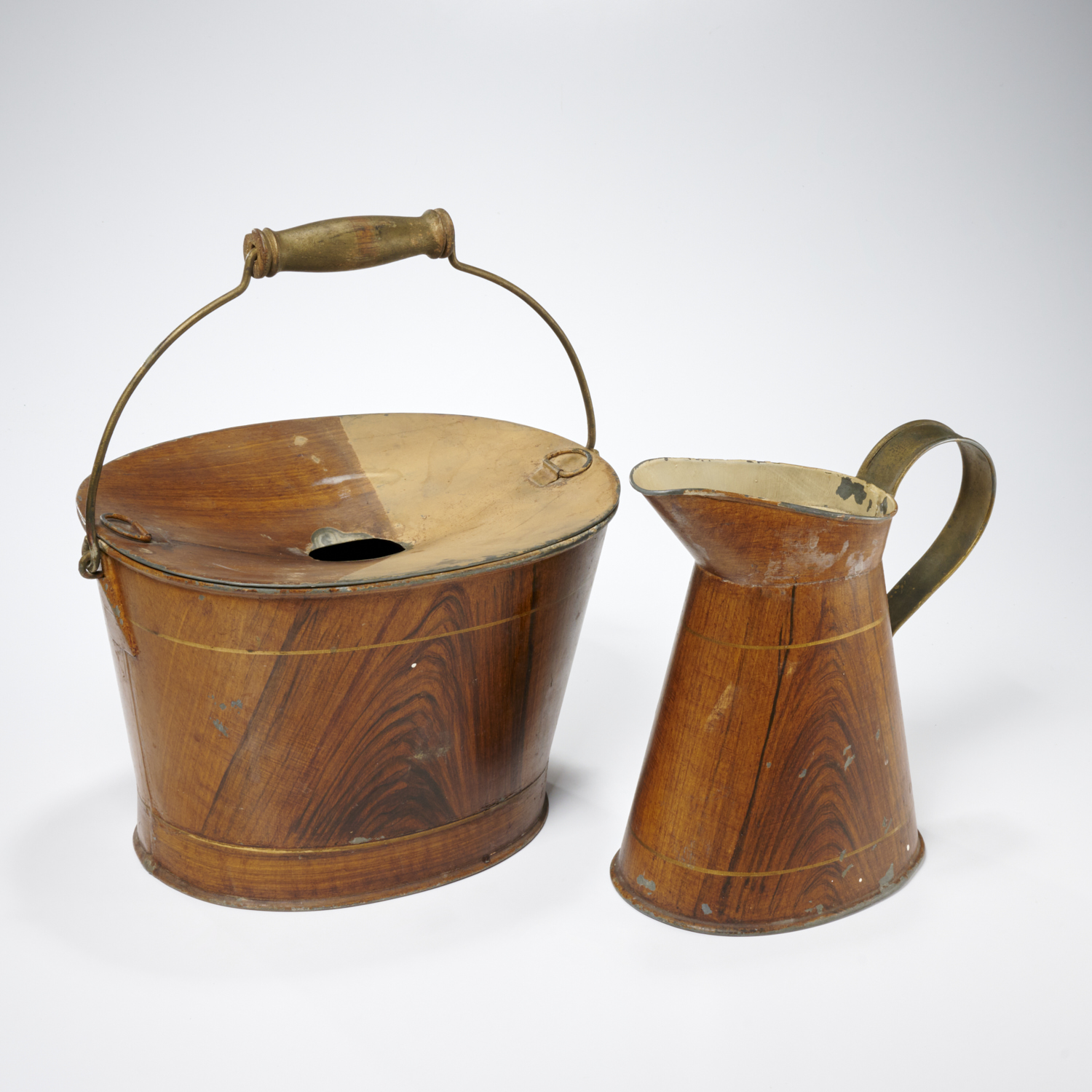 ANTIQUE GRAIN PAINTED TOLE