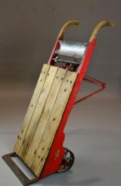 Antique Grain Scale CartWith h