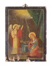 ANTIQUE GREEK ICON, HAND PAINT