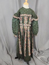Antique Green Wool Challis Gir
