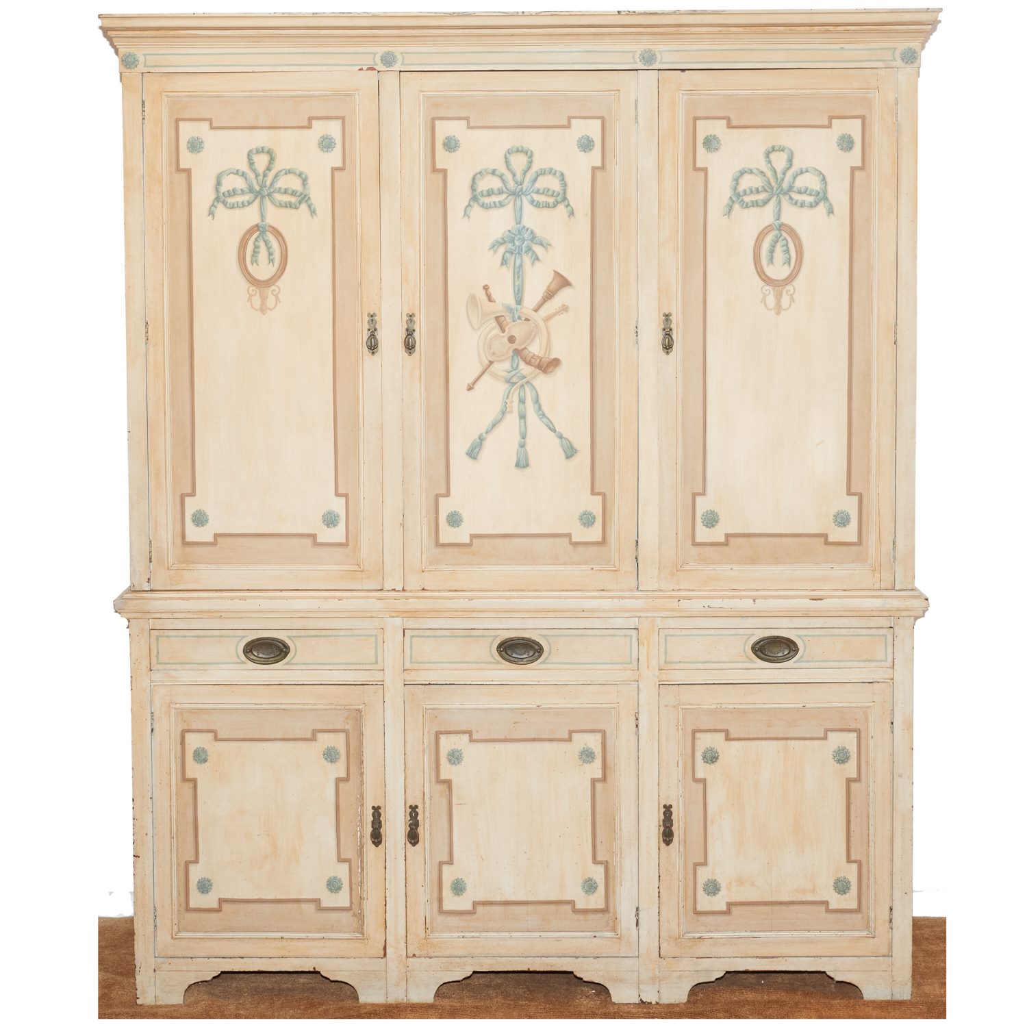 ANTIQUE GUSTAVIAN STYLE PAINTED