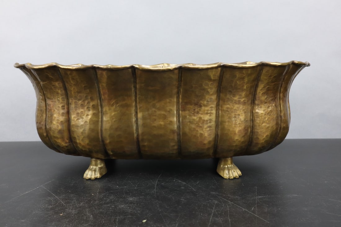 ANTIQUE HAMMERED BRASS BOWL