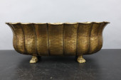 ANTIQUE HAMMERED BRASS BOWL CE