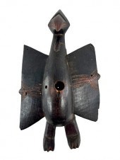 ANTIQUE HAND CARVED AFRICAN BI