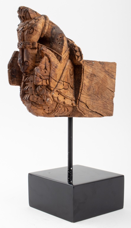 ANTIQUE HAND-CARVED WOOD