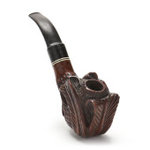 ANTIQUE HAND-CARVED WOOD TOBAC