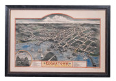 ANTIQUE HAND COLORED LITHOGRAP