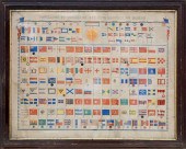 ANTIQUE HAND COLORED WORDLY NA