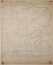 ANTIQUE HAND DRAWN MAP OHIO AN