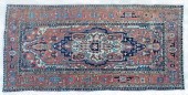 ANTIQUE HAND KNOTTED WOOL HERI