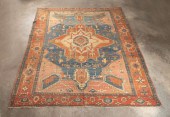 ANTIQUE HAND KNOTTED WOOL HERI