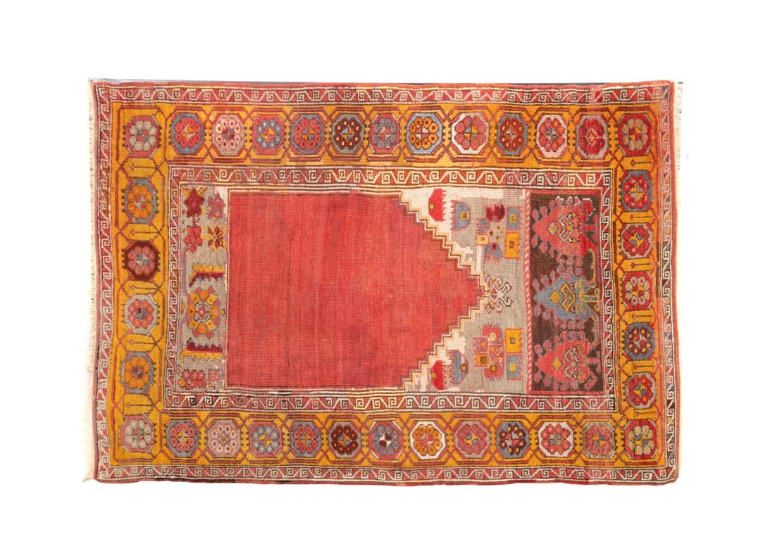 ANTIQUE HAND KNOTTED WOOL TURKISH