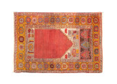 ANTIQUE HAND KNOTTED WOOL TURK