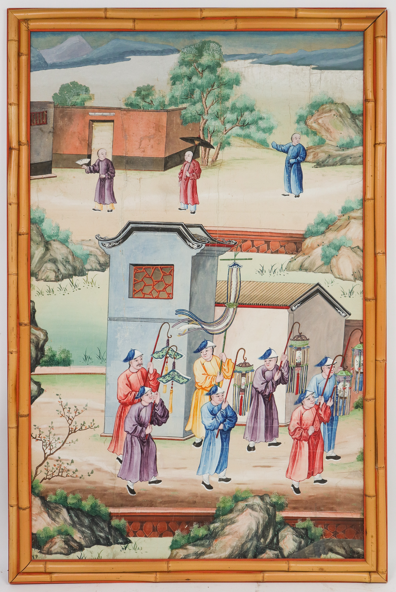ANTIQUE HAND-PAINTED CHINESE