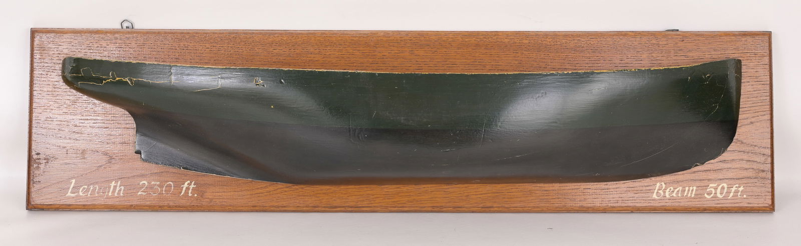 ANTIQUE HAND PAINTED HALF HULL,