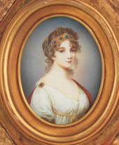 ANTIQUE HAND PAINTED MINIATURE