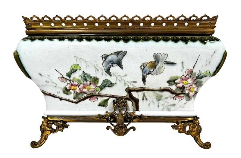 ANTIQUE HAND PAINTED PORCELAIN