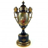 ANTIQUE HAND PAINTED PORCELAIN