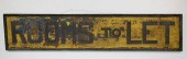 ANTIQUE HAND PAINTED TIN SIGN