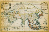 Antique Handcolored French Map