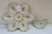 ANTIQUE HANDPAINTED FLORAL OYS