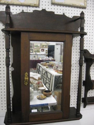 Antique Hanging Cabinet mirror door