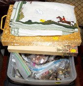 ANTIQUE HARDWARE; FABRIC ITEMS
