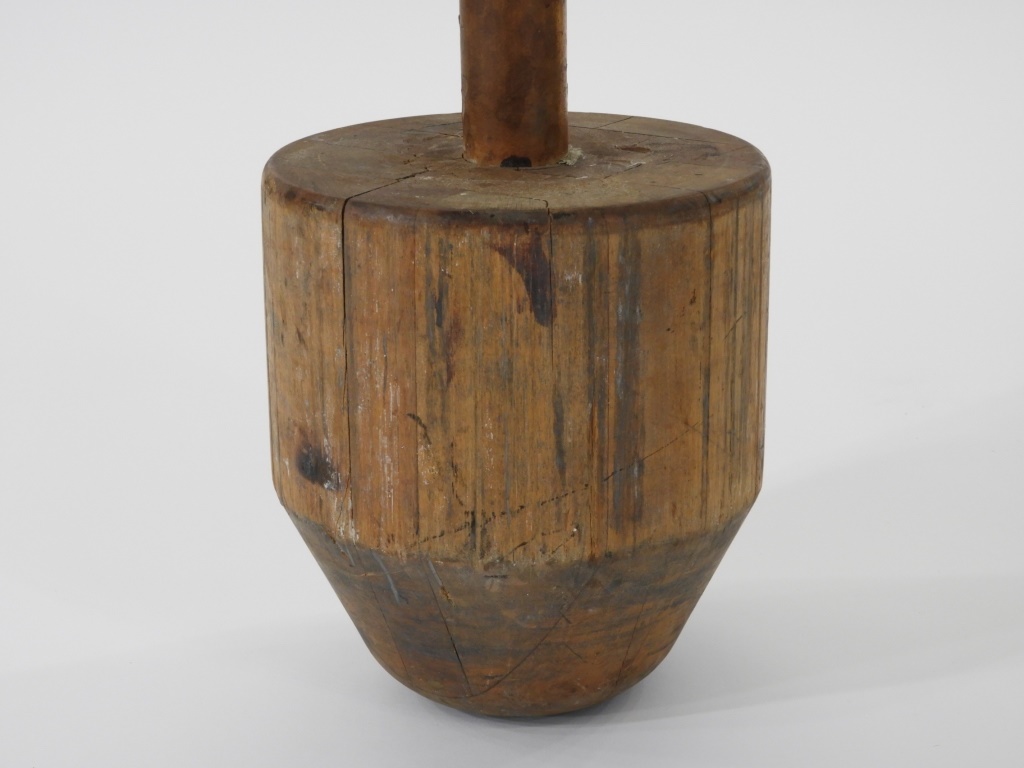 ANTIQUE HARDWOOD TELEPHONE HOLE
